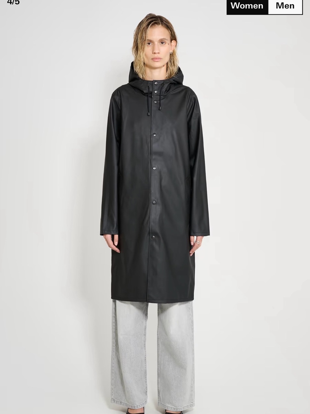 Stutterheim Stockholm Long Black - Small (Unisex)